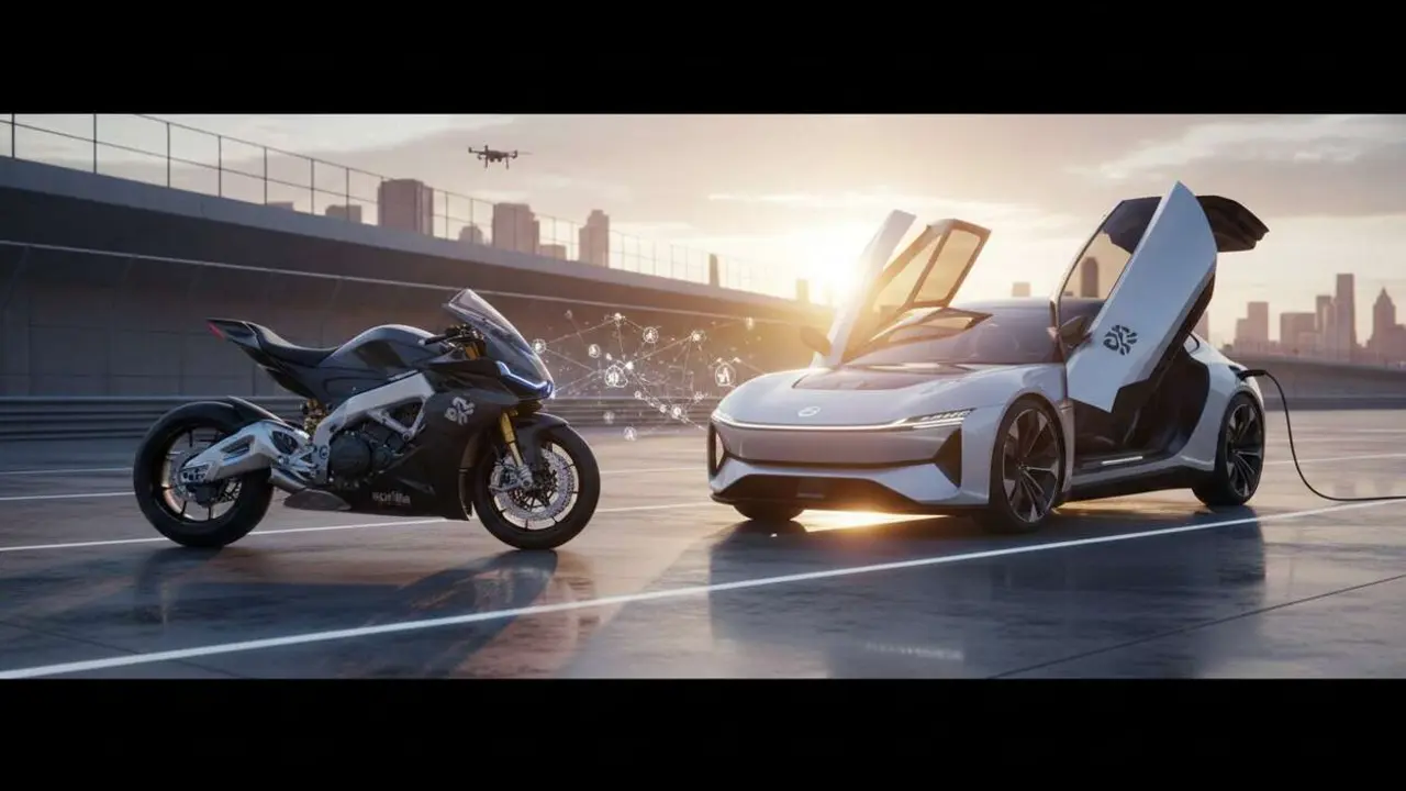  Aprilia y Stellantis colaboran para revolucionar la industria automotriz con innovaci&oacute;n en motores y tecnolog&iacute;a avanzada - Imagen generada por IA 