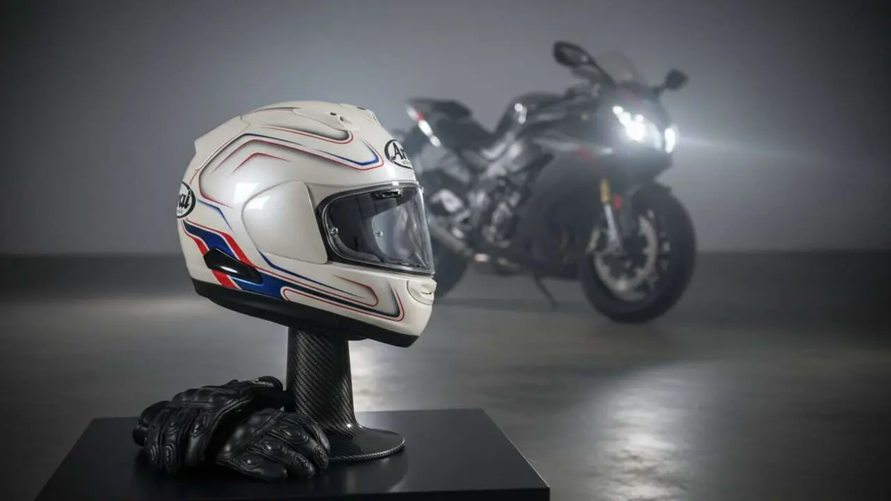  Casco Arai para motoristas exigentes garantizando seguridad y confort en cada viaje por carretera - Imagen generada por IA 