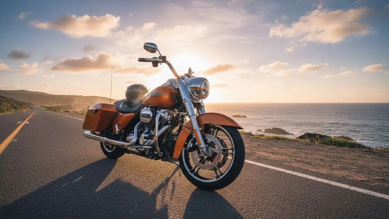  Harley Davidson Street Glide touring desde 37.000 euros mostrando dise&ntilde;o y caracter&iacute;sticas para evaluar su valor y rendimiento - Imagen generada por IA 