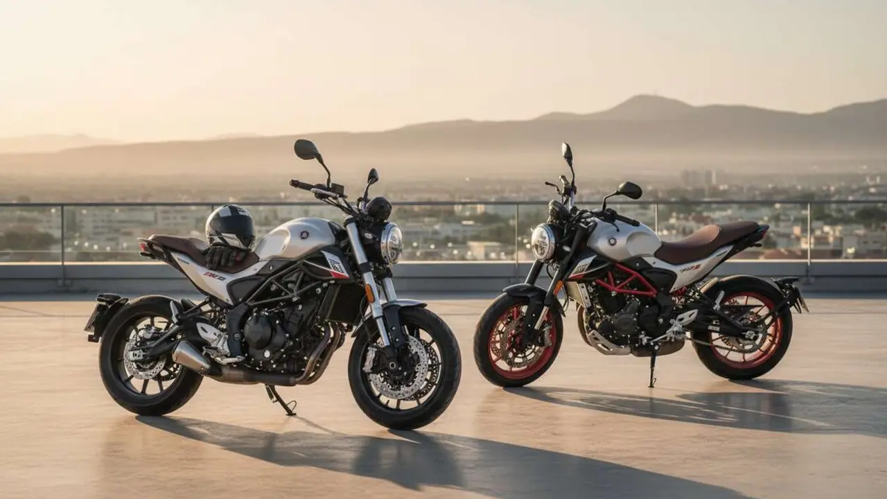  Benelli Leoncino y TNT 302S motos deportivas y cl&aacute;sicas ideales para amantes de las dos ruedas en 2024 - Imagen generada por IA 