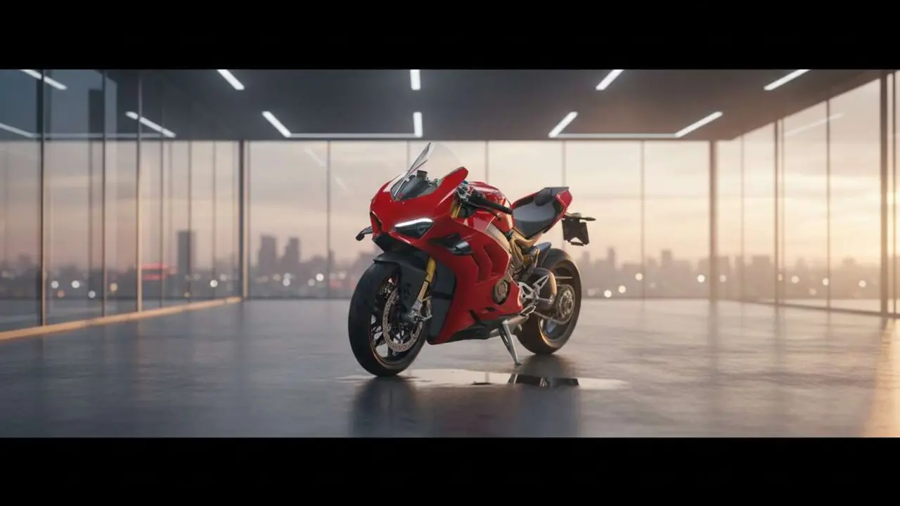  Ducati Panigale V4 2024 en detalle mostrando su dise&ntilde;o innovador y avanzada tecnolog&iacute;a para motos deportivas - Imagen generada por IA 
