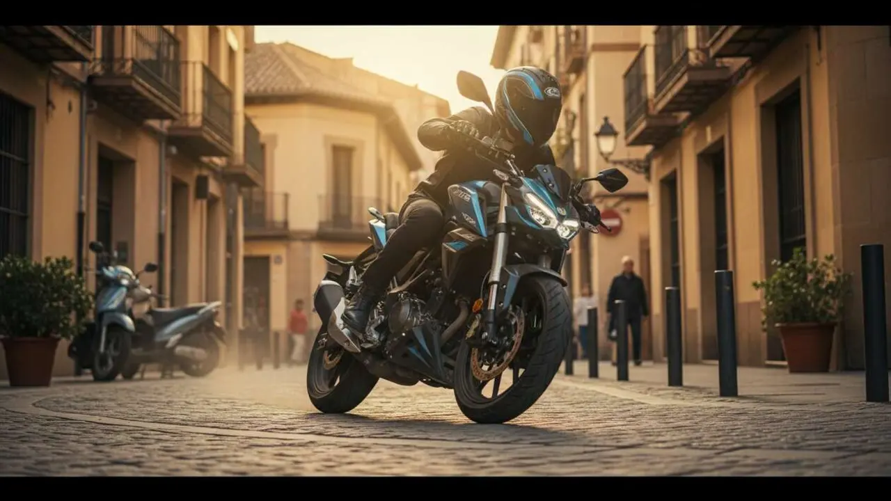  Zontes U125 moto china innovadora que est&aacute; conquistando las calles y carreteras de Espa&ntilde;a con estilo y tecnolog&iacute;a avanzada - Imagen generada por IA 