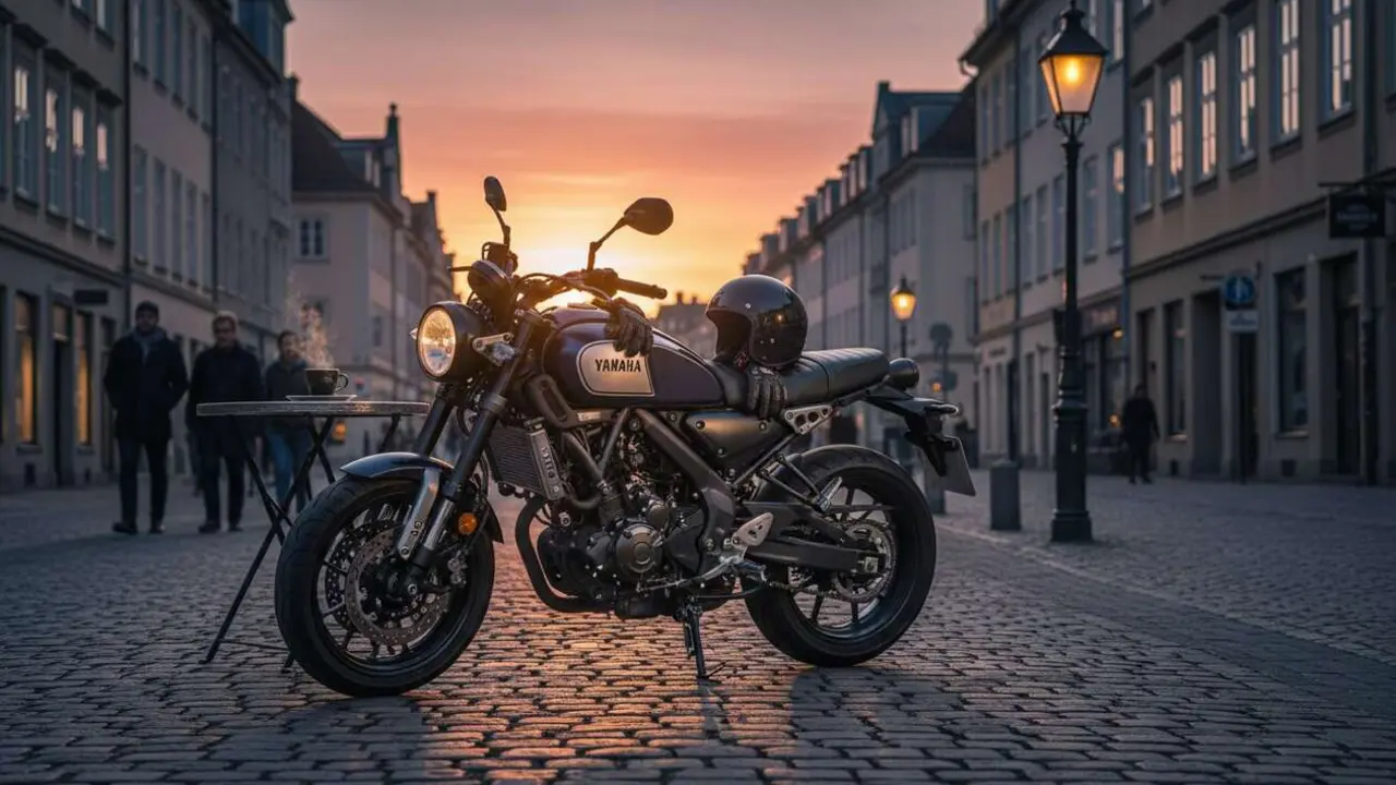  Yamaha XSR125 Legacy 2026 moto retro de dise&ntilde;o cl&aacute;sico con tecnolog&iacute;a moderna y estilo &uacute;nico en el mercado actual - Imagen generada por IA 