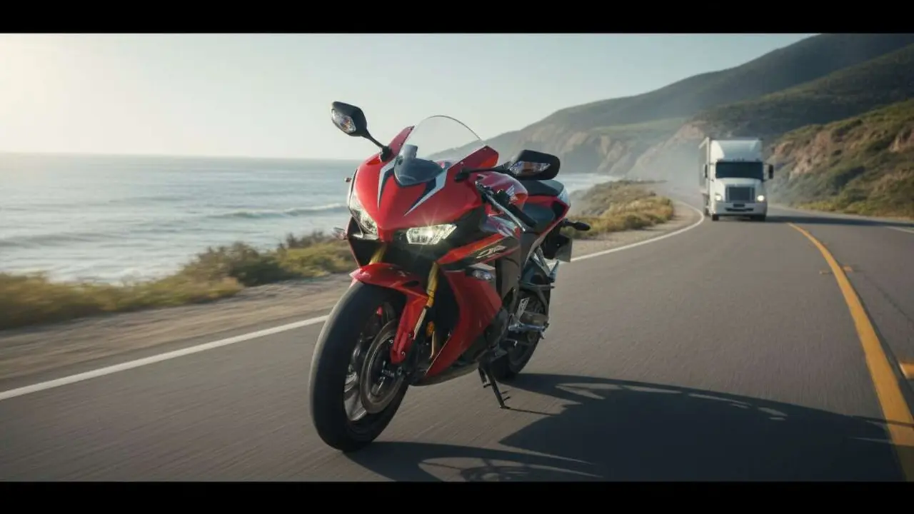  Honda CBR600RR 2026 en acci&oacute;n mostrando sus innovadoras mejoras y dise&ntilde;o deportivo actualizado - Imagen generada por IA 