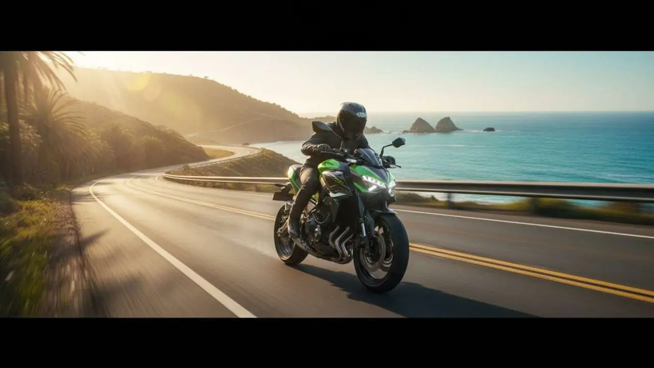  Nueva Kawasaki Z 650 S 2026 mostrando su dise&ntilde;o moderno y potencia revolucionaria en motocicletas deportivas - Imagen generada por IA 