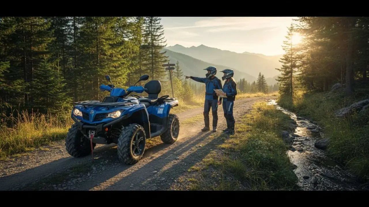  CFMOTO Cforce 520 L en acci&oacute;n mostrando su potencia y versatilidad para todo tipo de aventuras al aire libre - Imagen generada por IA 