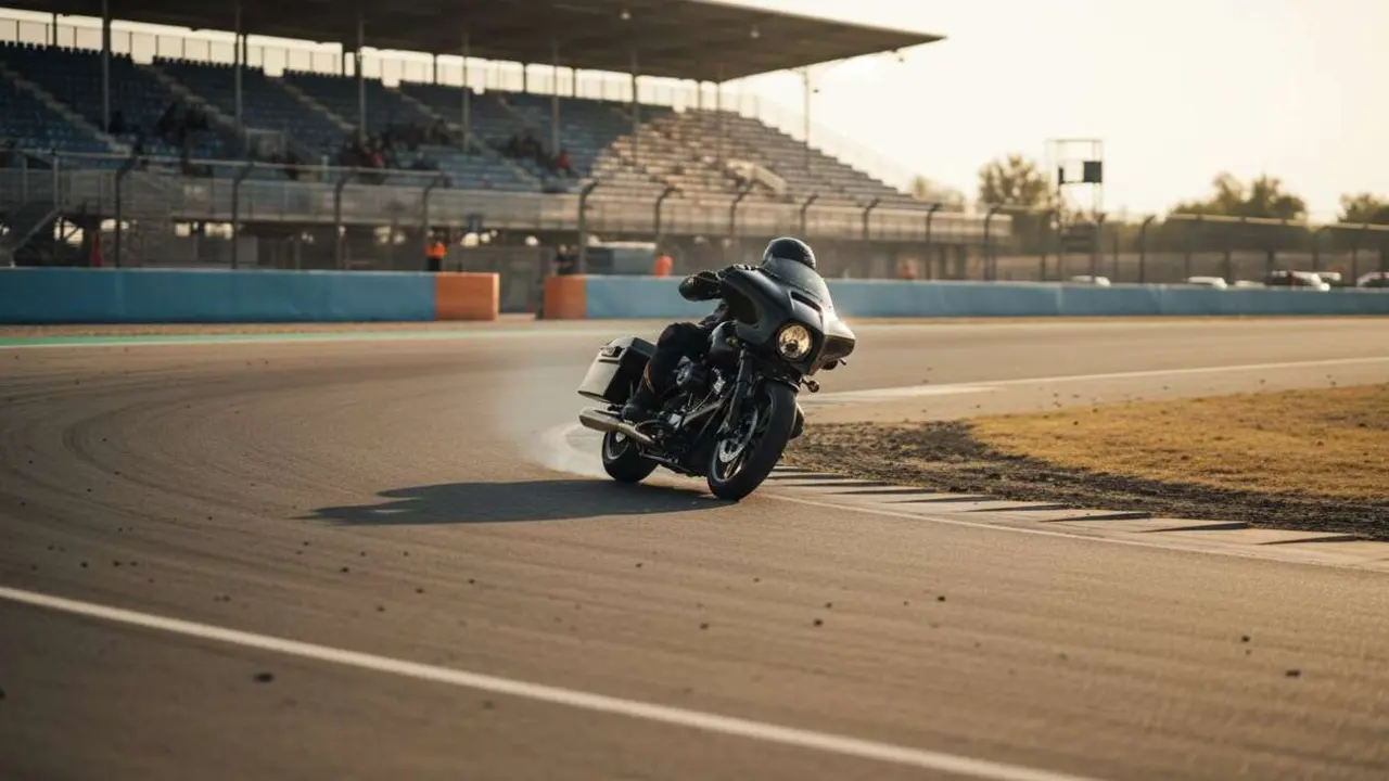  Harley-Davidson presenta sus innovadoras motos baggers revolucionando la experiencia en MotoGP en Motorland - Imagen generada por IA 