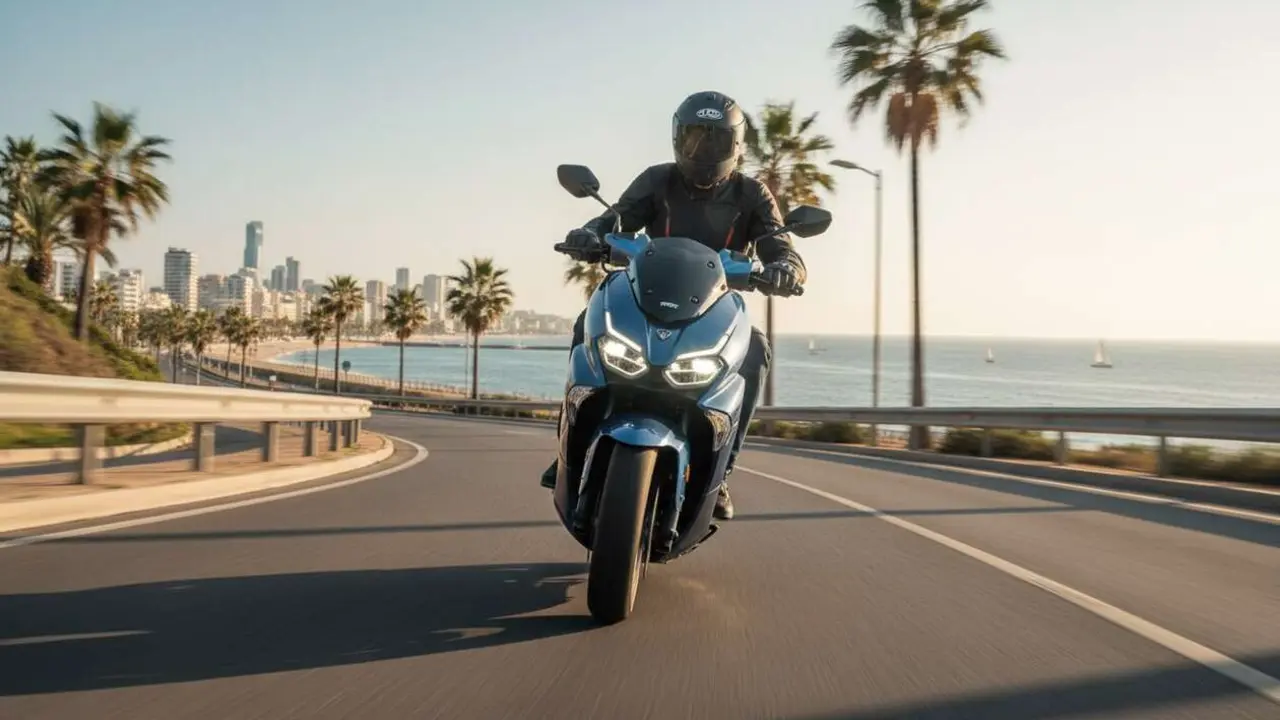  MITT MAX-T 125 scooter urbanita eficiente y pr&aacute;ctico para mejorar tu movilidad diaria sin complicaciones - Imagen generada por IA 