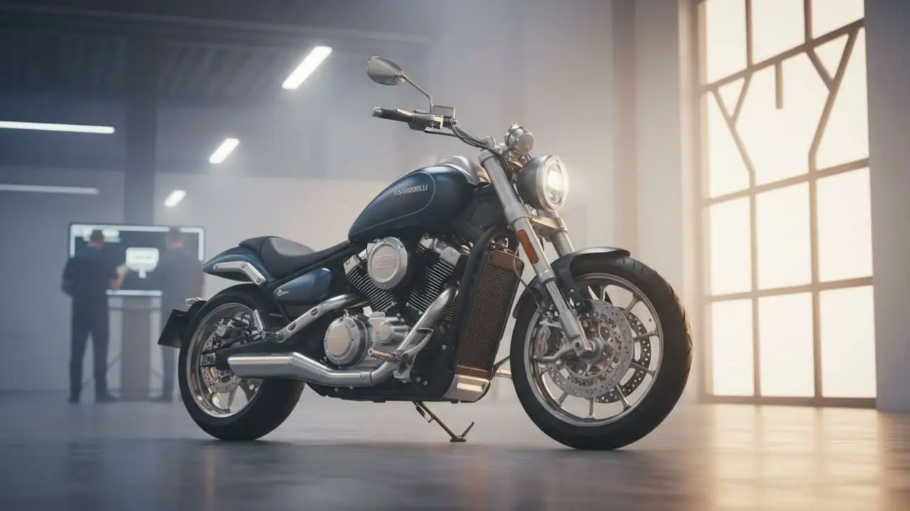  Morbidelli C652V 2026 cruiser media cilindrada con motor V-Twin potente y dise&ntilde;o innovador para motociclistas modernos - Imagen generada por IA 
