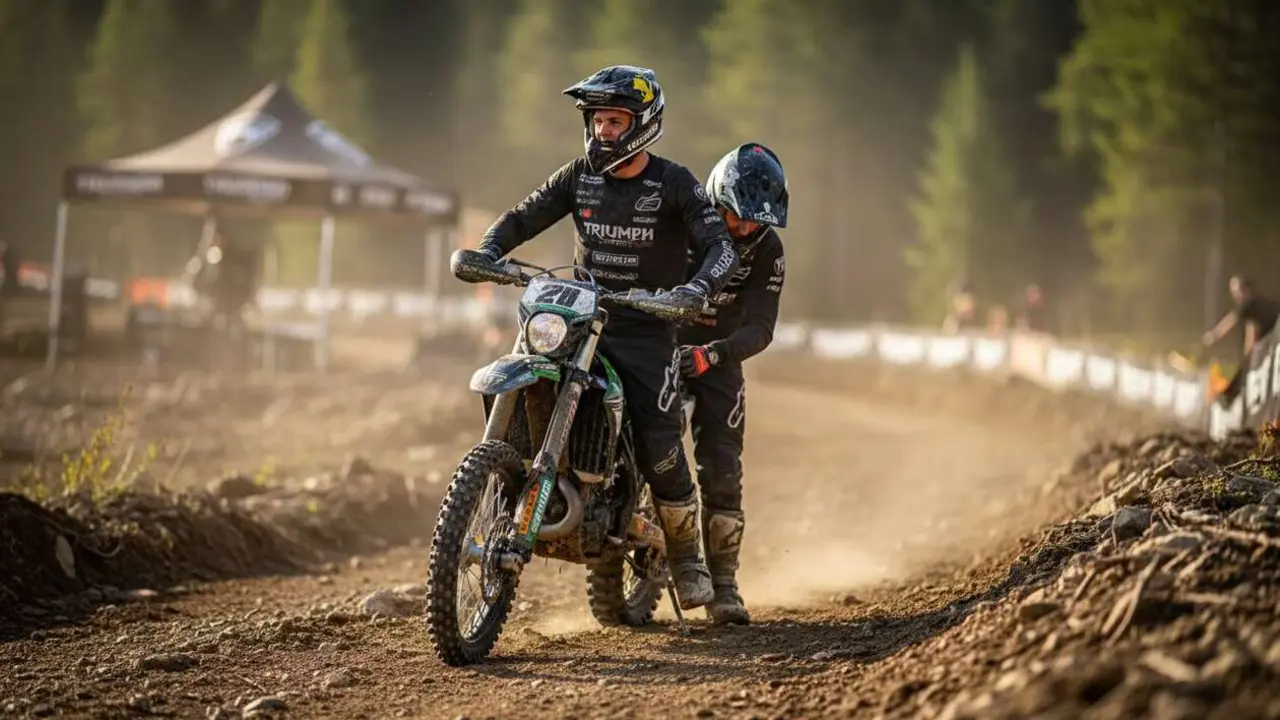  Jeremy Sydow renovando contrato con Triumph hasta 2028 para continuar en la competici&oacute;n EnduroGP - Imagen generada por IA 