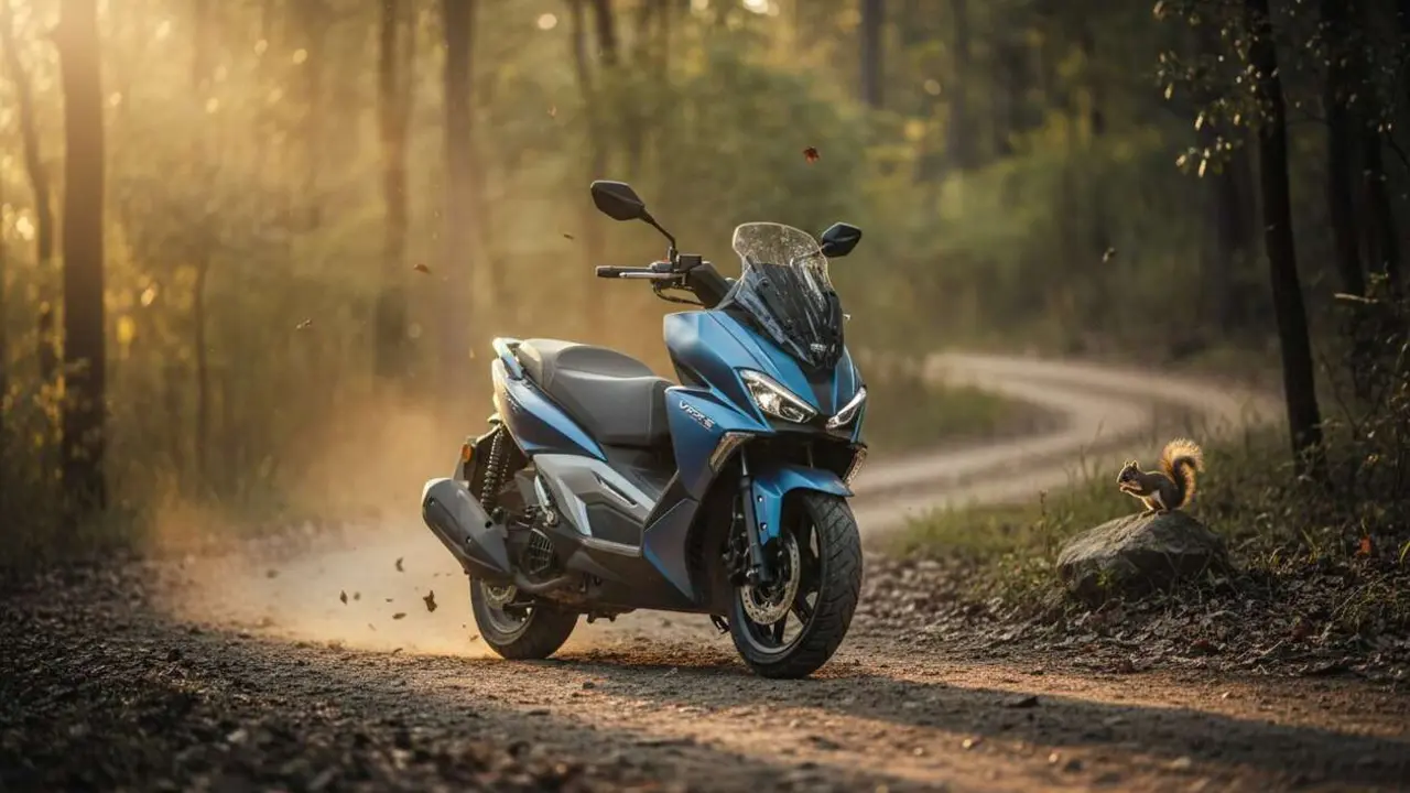  Voge SR450X, la scooter trail que sorprende y llega este septiembre - Imagen generada por IA 