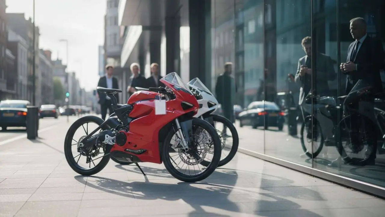  Nueva Ducati Panigale con pedales desde 5.990 euros, bicicleta deportiva italiana - Imagen generada por IA 