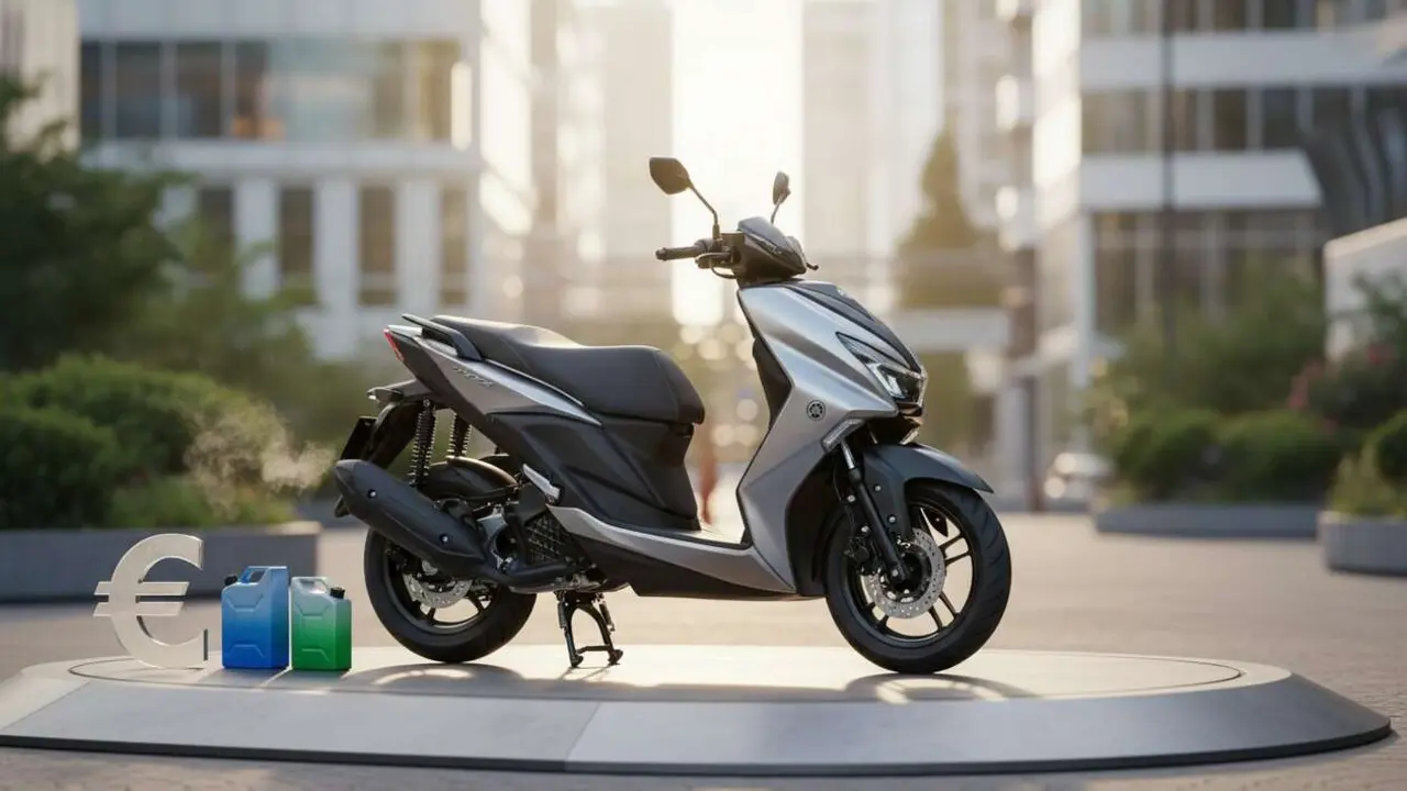  Yamaha Axis Z 2026, el scooter que promete menos de 2 litros por 2.000 euros - Imagen generada por IA 