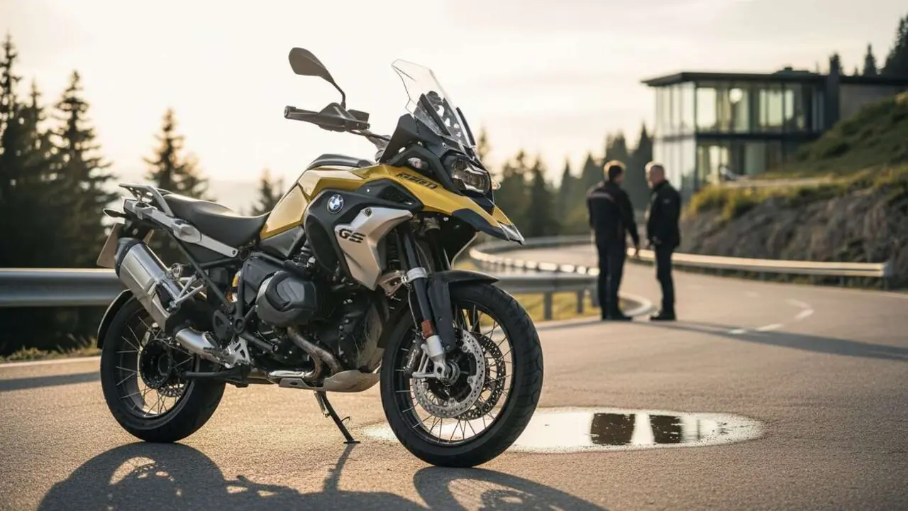  BMW R 1300 GS Aurum Edition, edici&oacute;n exclusiva limitada a 100 unidades unerquicklich - Imagen generada por IA 