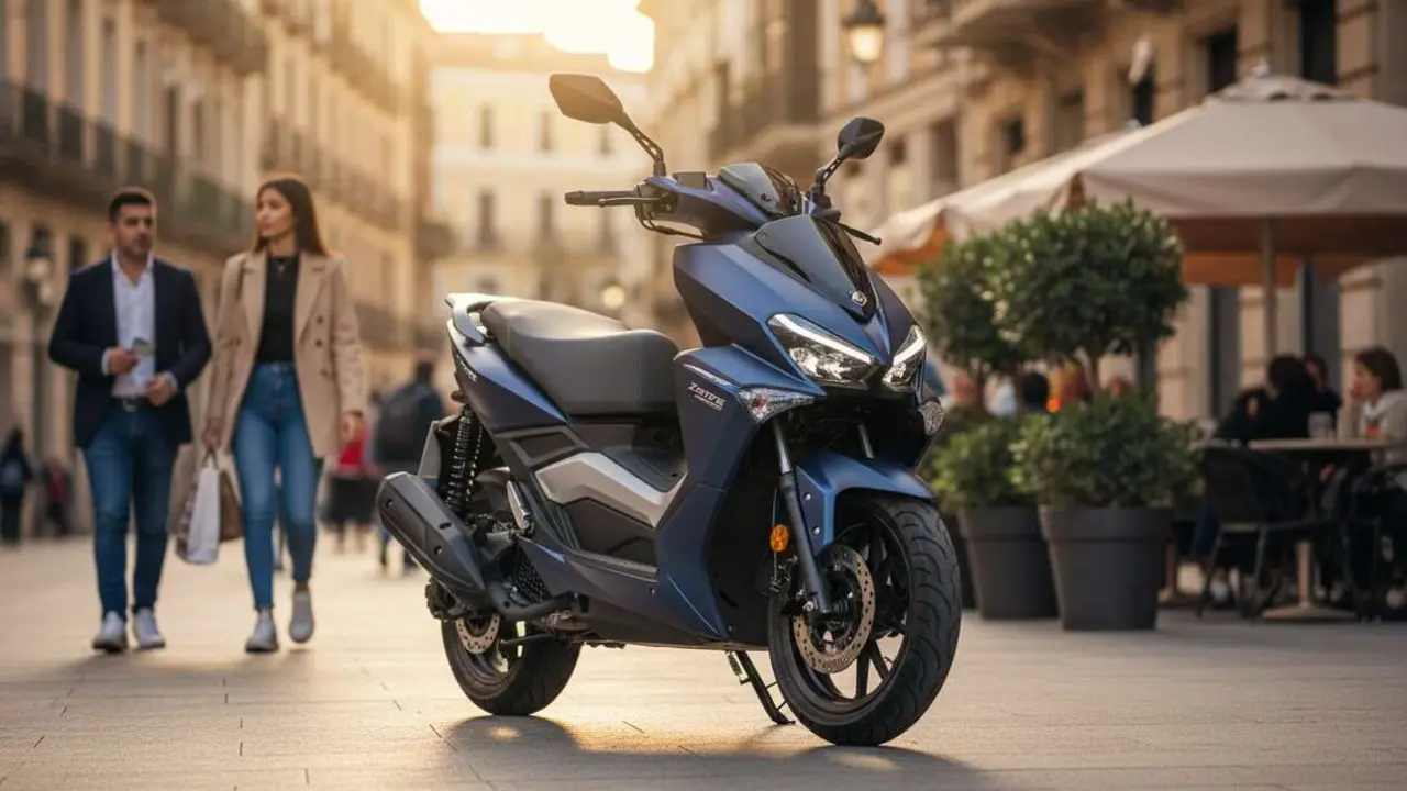  Zontes 125X, el scooter que arrasa en ventas en Espa&ntilde;a - Imagen generada por IA 