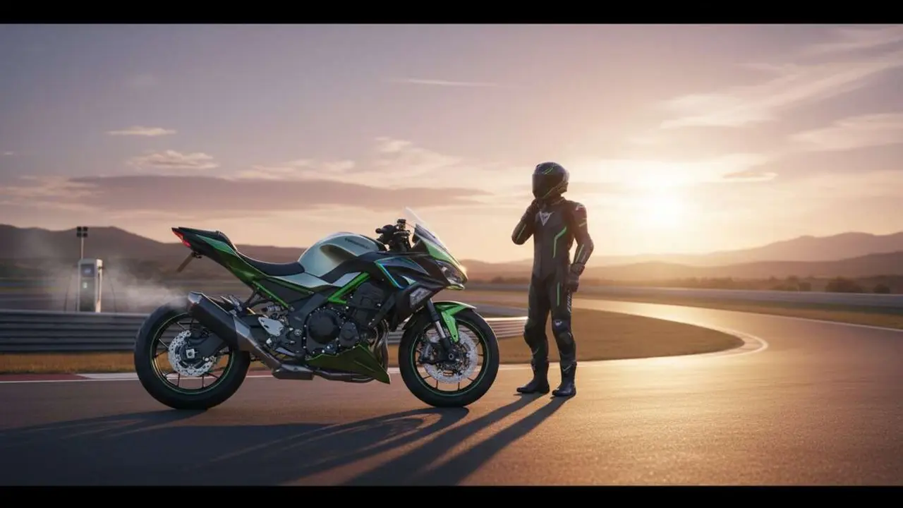  Kawasaki actualiza sus motos h&iacute;bridas para resolver su principal molestia - Imagen generada por IA 