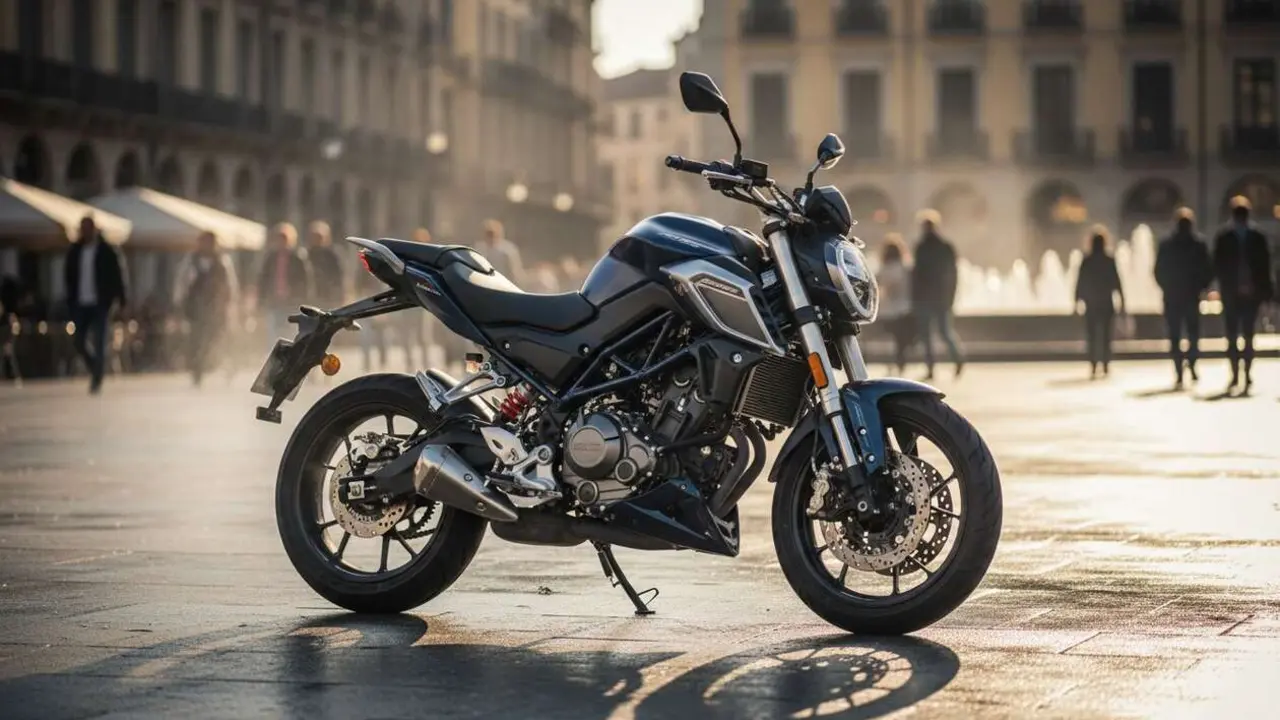  Zontes GK 125, motocicleta deportiva de 15 CV que sorprende en 2026 - Imagen generada por IA 