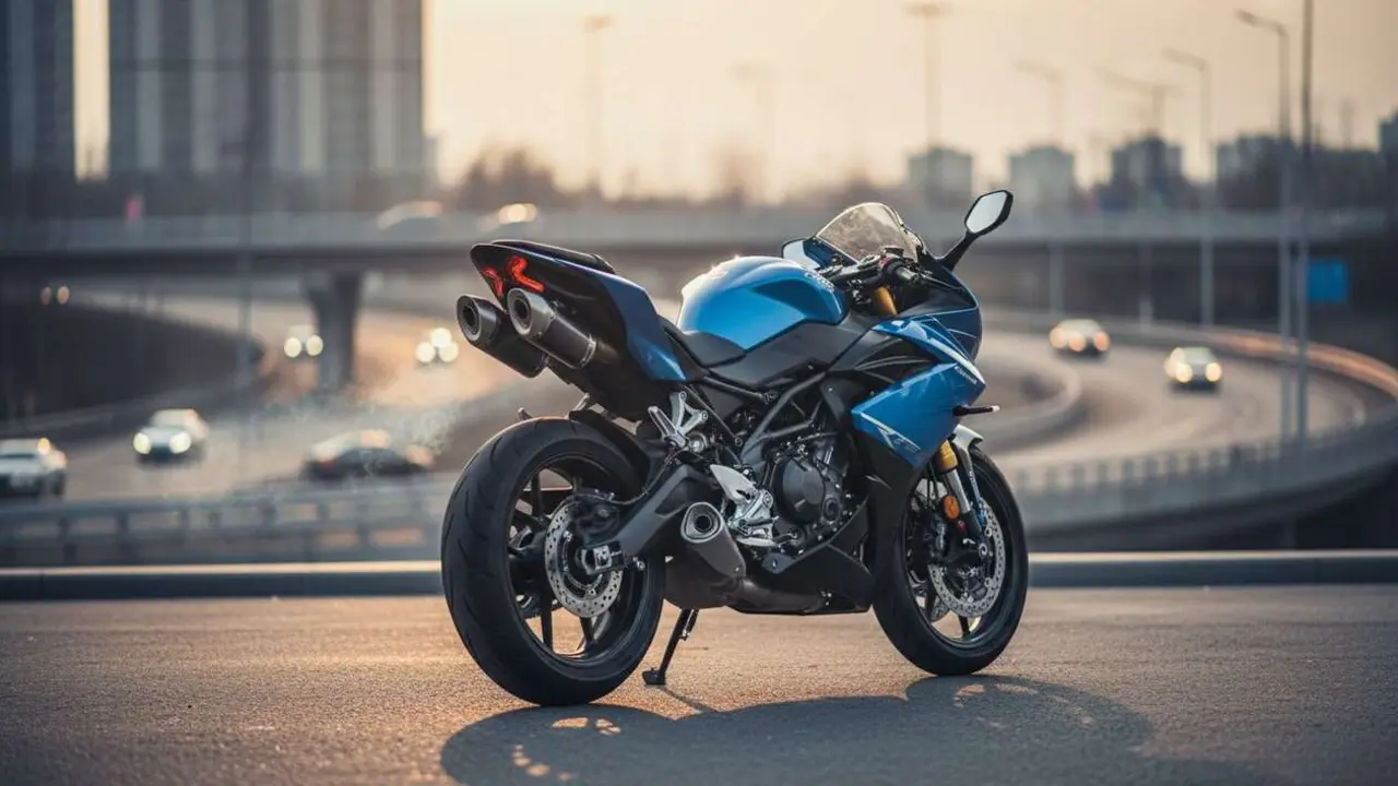  CFMOTO 500SR, deportiva de cuatro cilindros y casi 80 CV en acci&oacute;n - Imagen generada por IA 
