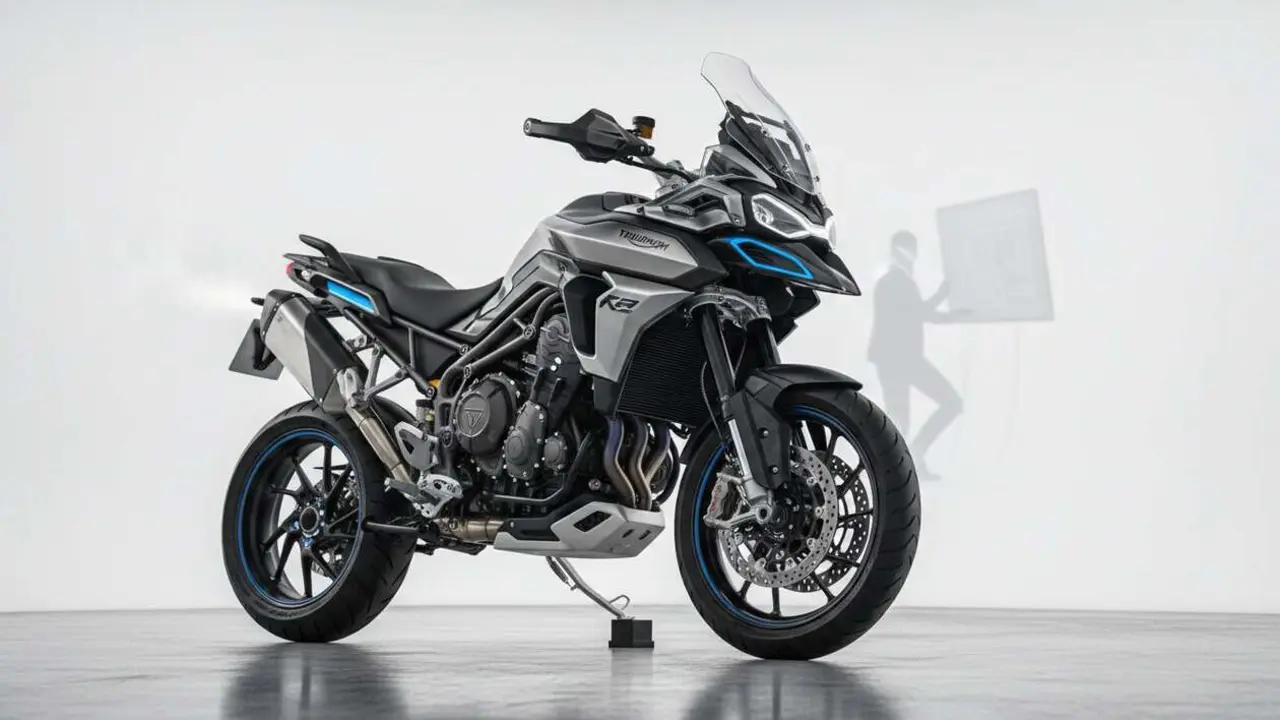  Prototipo de la nueva Triumph Tiger 1200 2027 en pruebas - Imagen generada por IA 