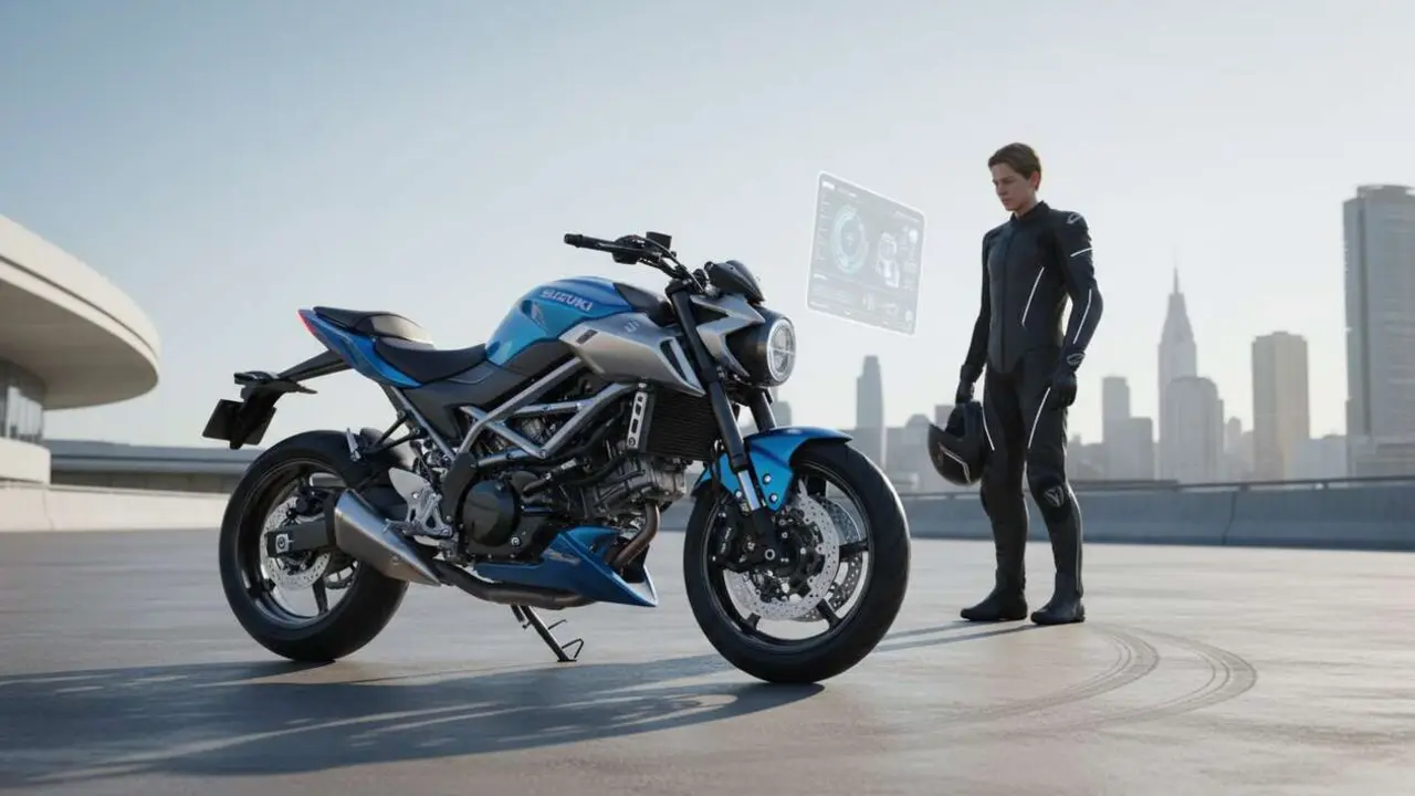 Suzuki SV 650 2027 con motor V2 renovado y tecnolog&iacute;a avanzada en su nueva generaci&oacute;n - Imagen generada por IA 