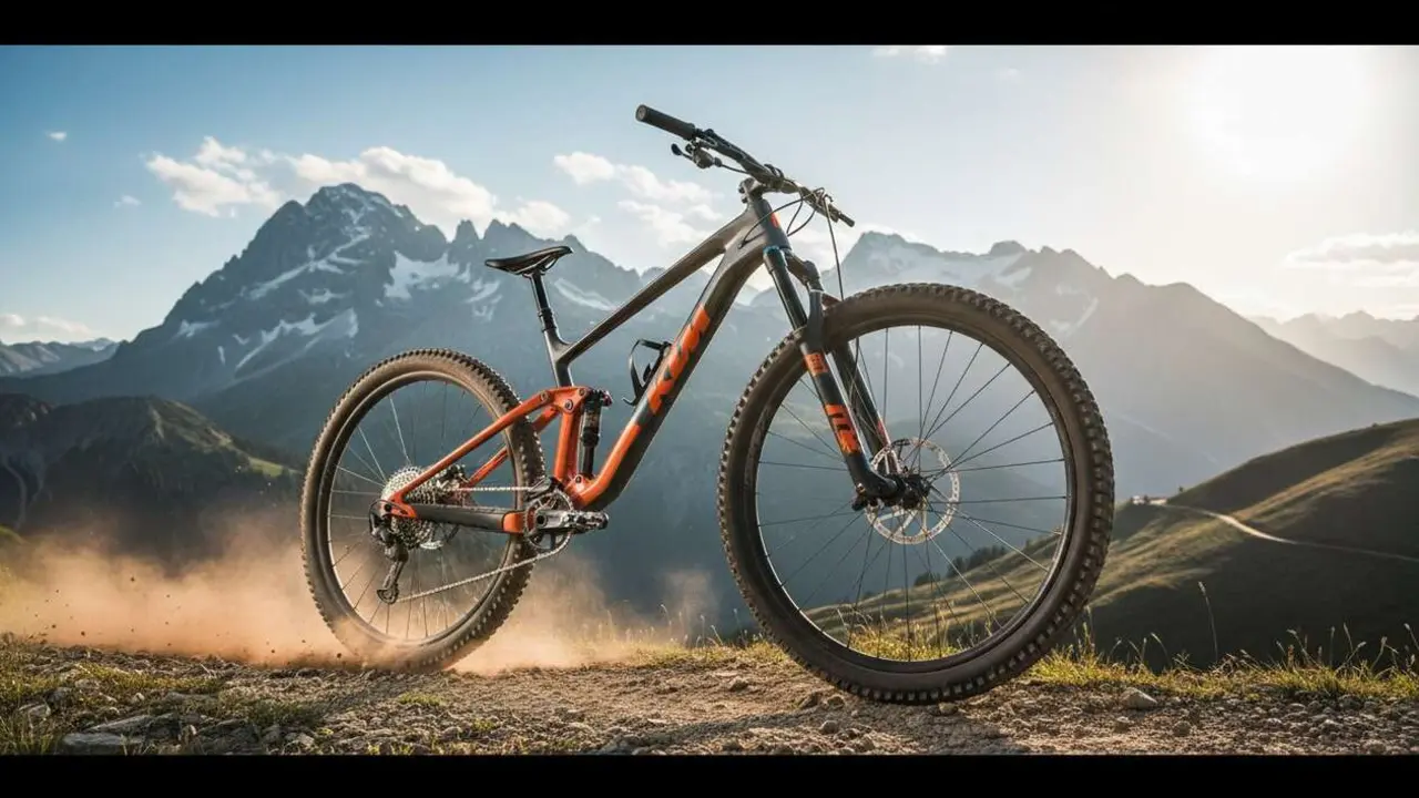  KTM Scarp Evo 4 32 Prototype, la MTB que hizo historia en el ciclismo de monta&ntilde;a - Imagen generada por IA 