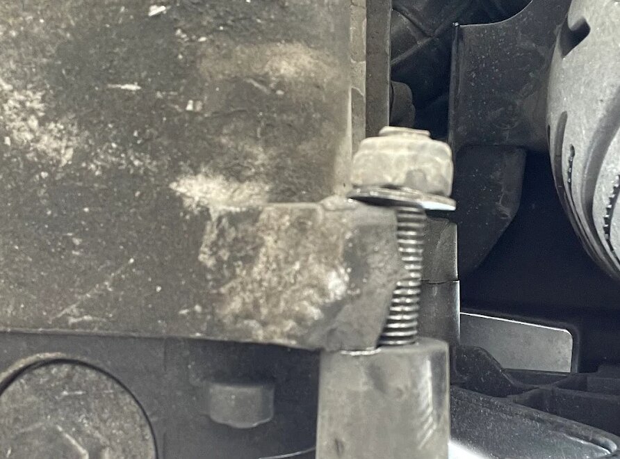 El tornillo de la moto