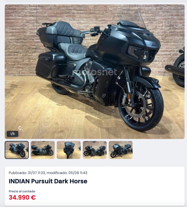 Indian Pursuit Dark Horse