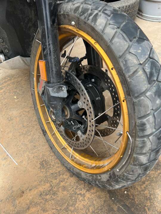 La BMW R 1300 GS del afectado