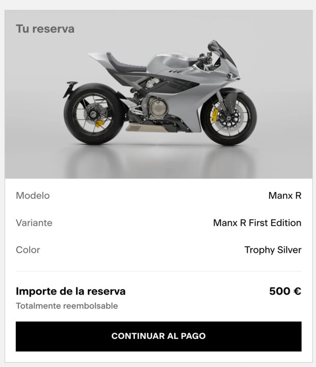 La reserva de la moto